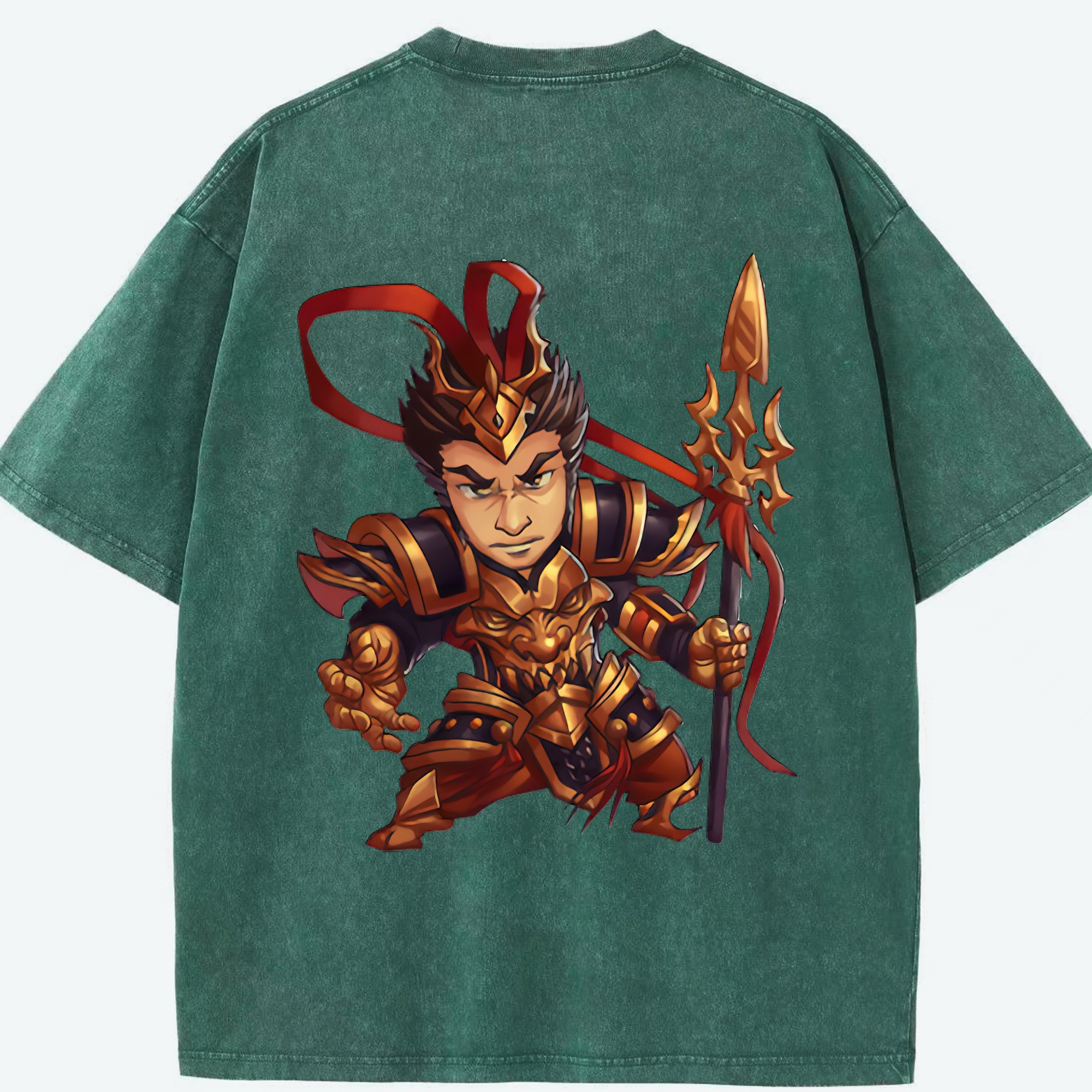 リーグ・オブ・レジェンド League of Legends LOL 綿100% ヴィンテージ風 半袖Tシャツ（背面プリント）